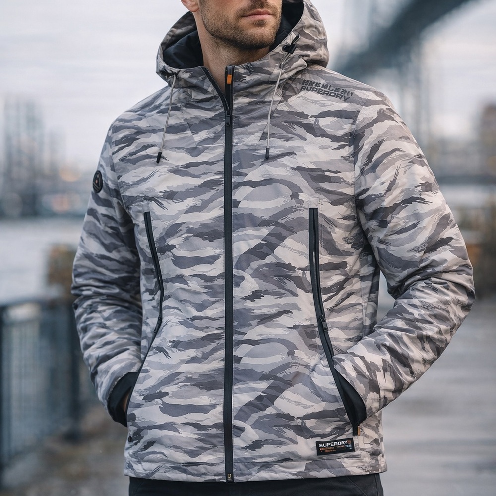 Superdry Urban Camo Japan Performance Jacket Sz L